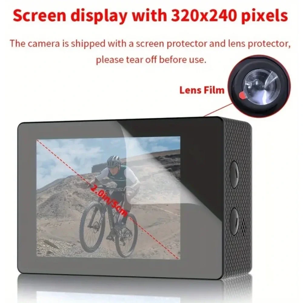 HD 1080P MJPEG 2 inch LCD IP68 30m Waterproof Sports Action Camera DVR New 2025